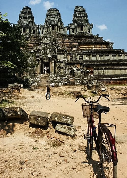 Exploring Angkor Wat by bike, Cambodia