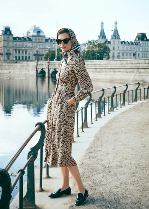 J crew leopard print dress best sale