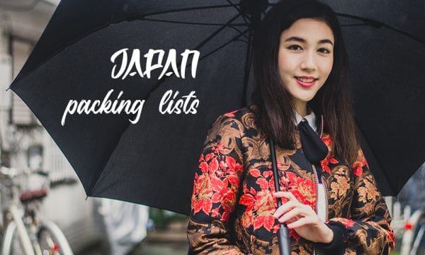What to pack for Japan packing list
