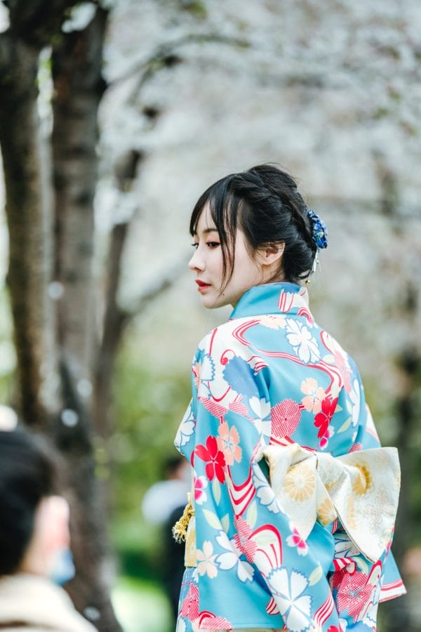 Japanese girl in a Kimono