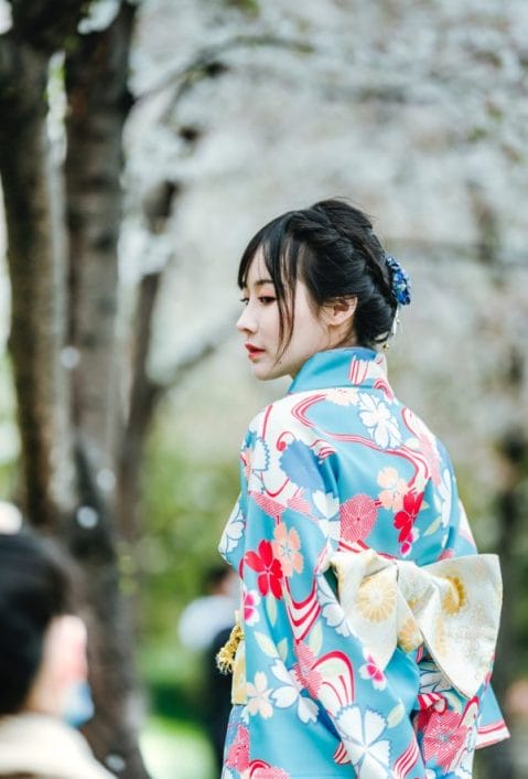 Japanese girl in a Kimono