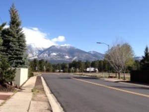 View from our B&B in Flagstaff