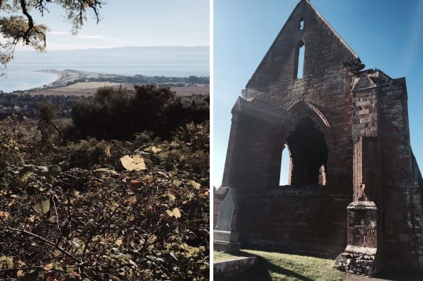 The View From Swallows Den, and Fortrose Cathedral