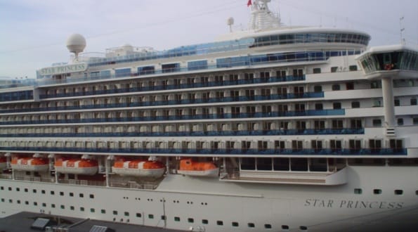 Star Princess - Outside staterooms on the lowest decks with picture windows; some obscured by lifeboats