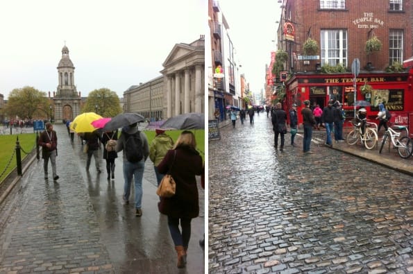 Trinity College, and the Temple Bar district